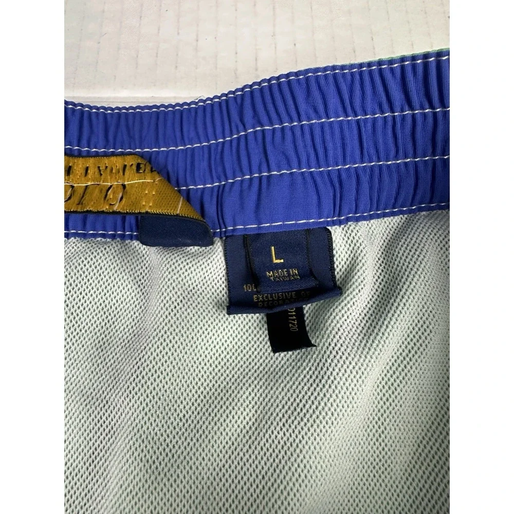 Polo Ralph Lauren Swim Shorts Mens Large Green Surfing Cargo Pocket Swimwear